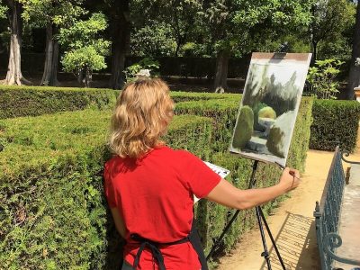 curso de pintura paisaje aire libre alzazar 2