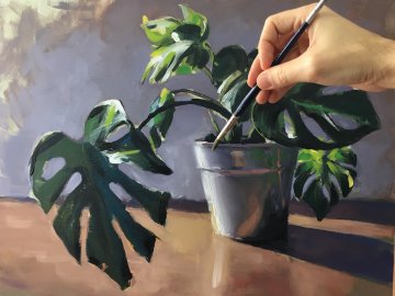 Pintura una planta con los 3 colores primarios ACTUALIZADO 23/04/2020