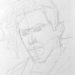 Como dibujar un retrato a lápiz. Encaje dibujo retrato