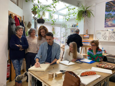 clases pintura dibujo sevilla estudio santaella.